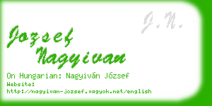 jozsef nagyivan business card